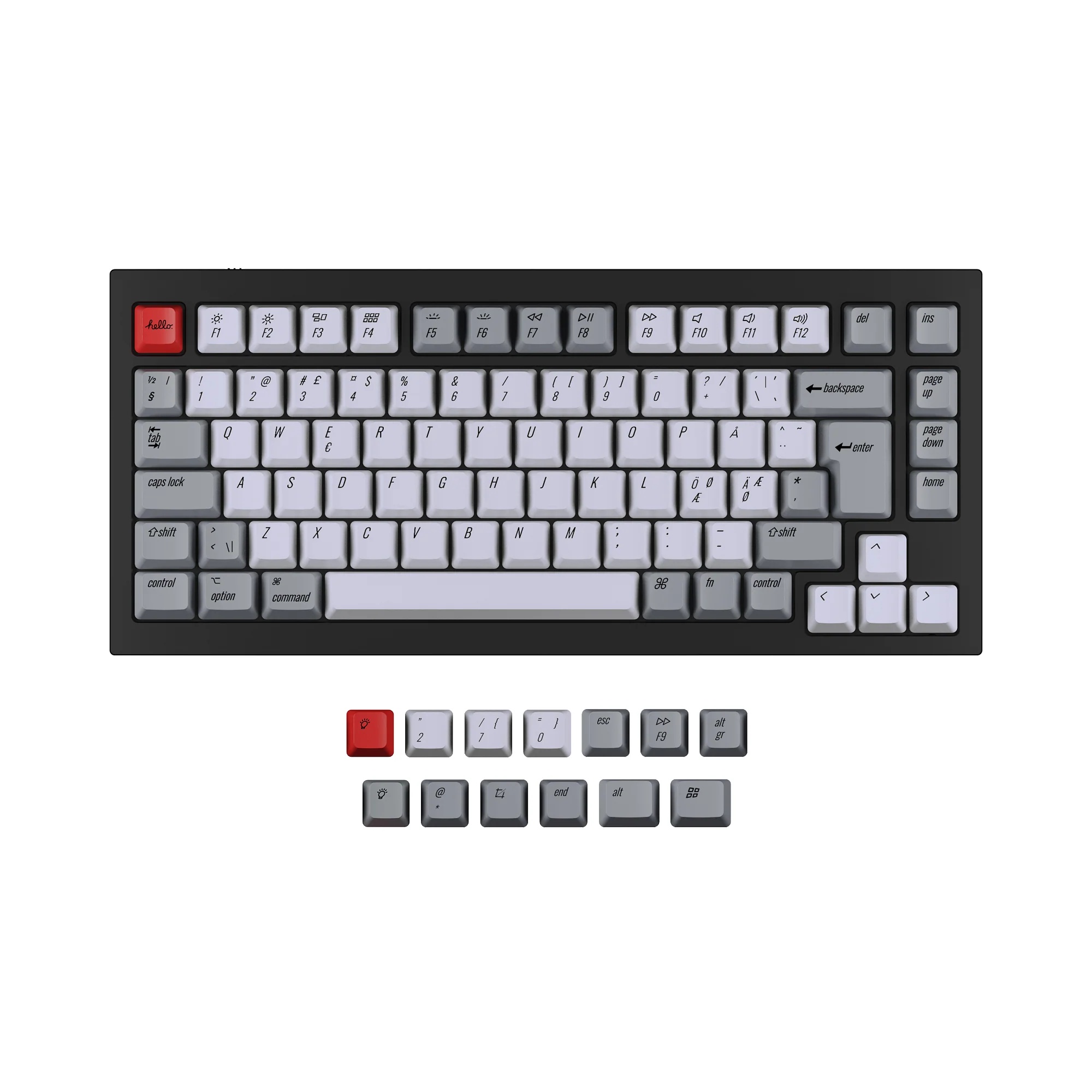 ISO Q1 & Q1 Pro & V1 & K2 & K2 Pro OEM Dye-Sub PBT Keycap Set - Image 3