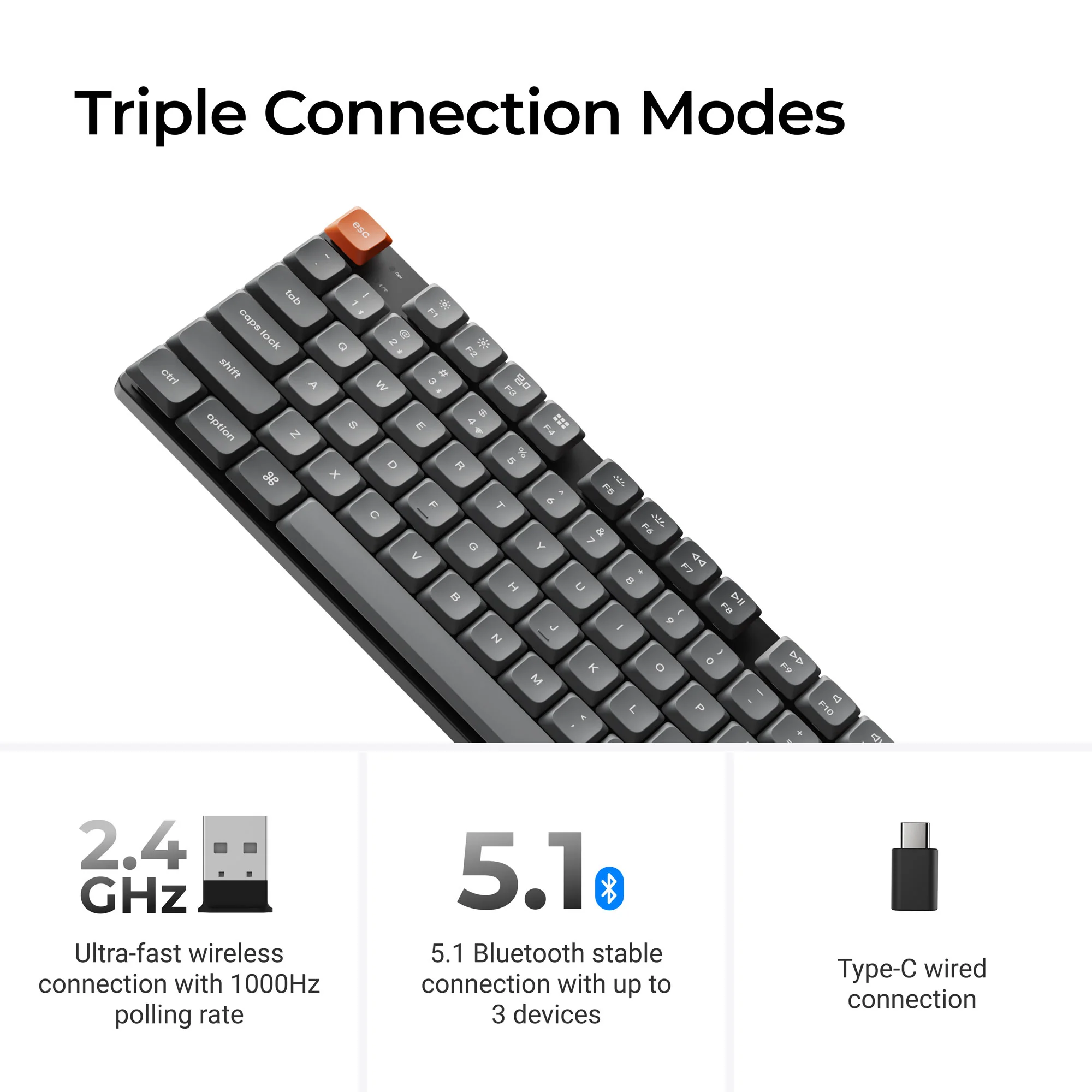 Keychron K1 Max QMK/VIA Wireless Custom Mechanical Keyboard - Image 5