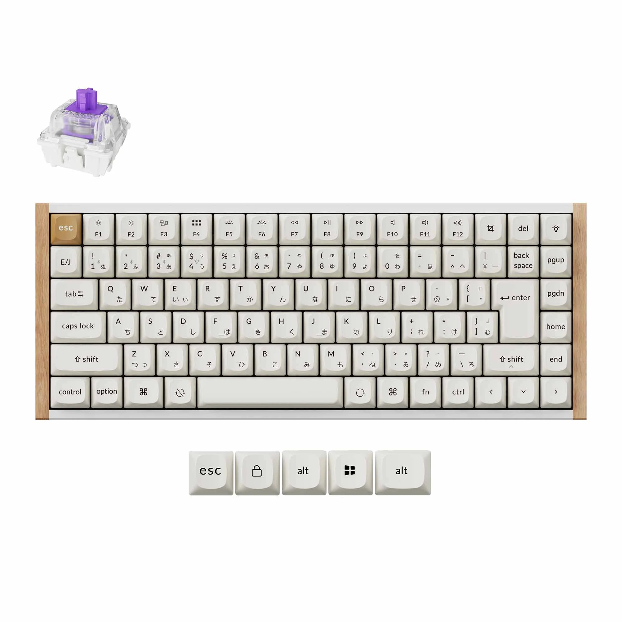Keychron K2 HE Wireless Magnetic Switch Custom Keyboard (Japan JIS Layout) - Image 8