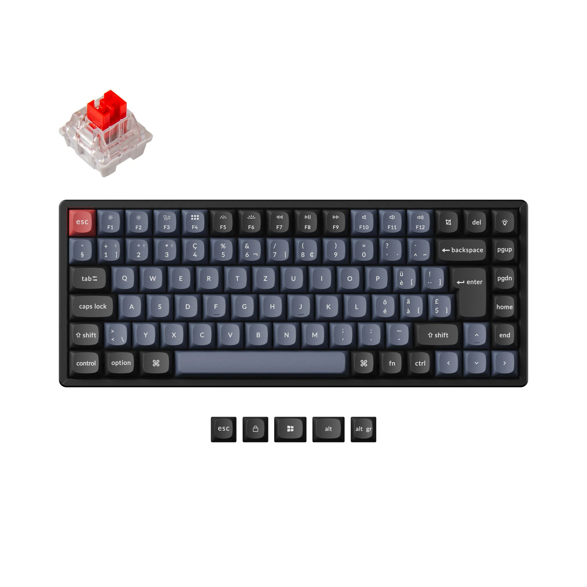 Keychron K2 Pro QMK/VIA Wireless Mechanical Keyboard ISO Layout Collection - Image 15