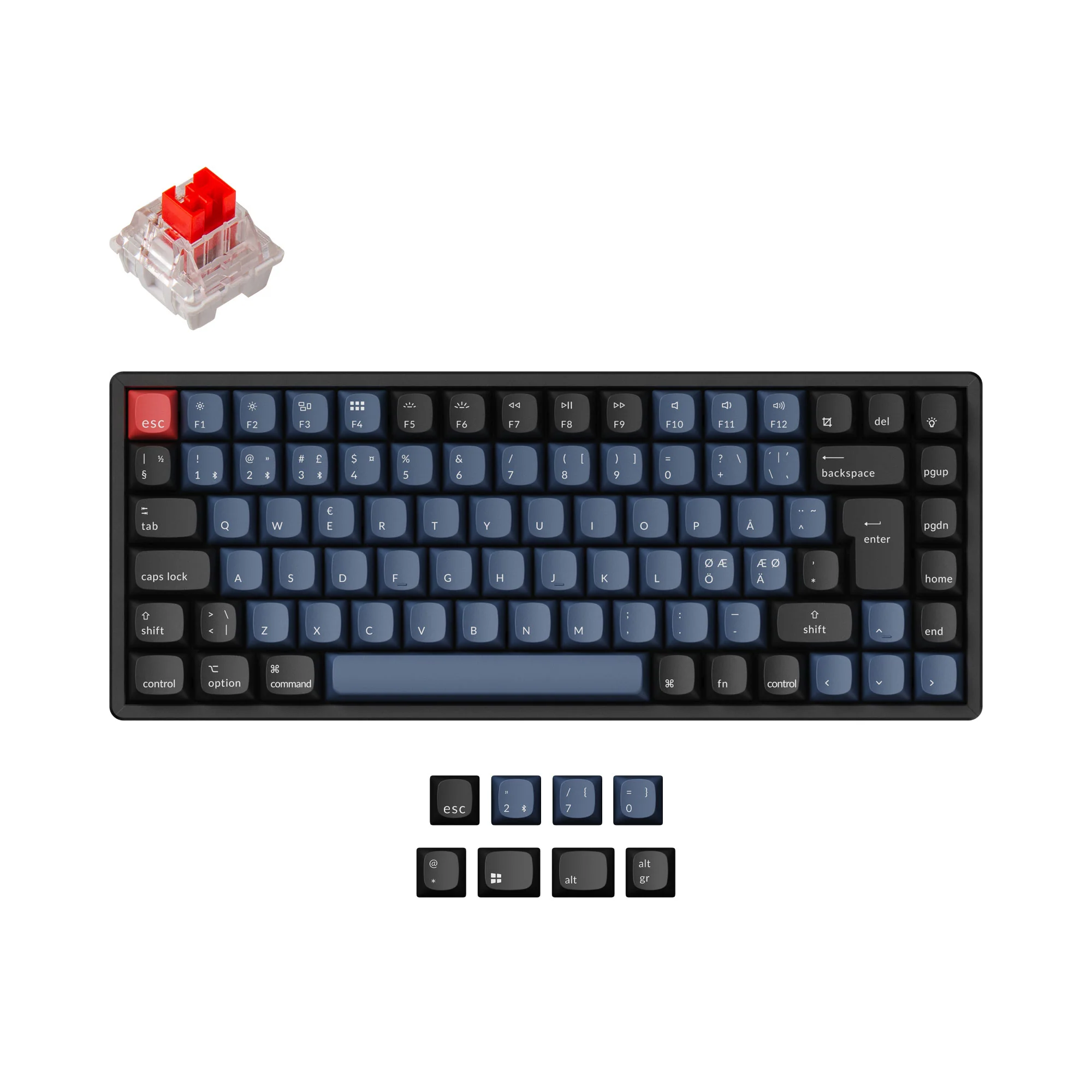 Keychron K2 Pro QMK/VIA Wireless Mechanical Keyboard ISO Layout Collection - Image 3