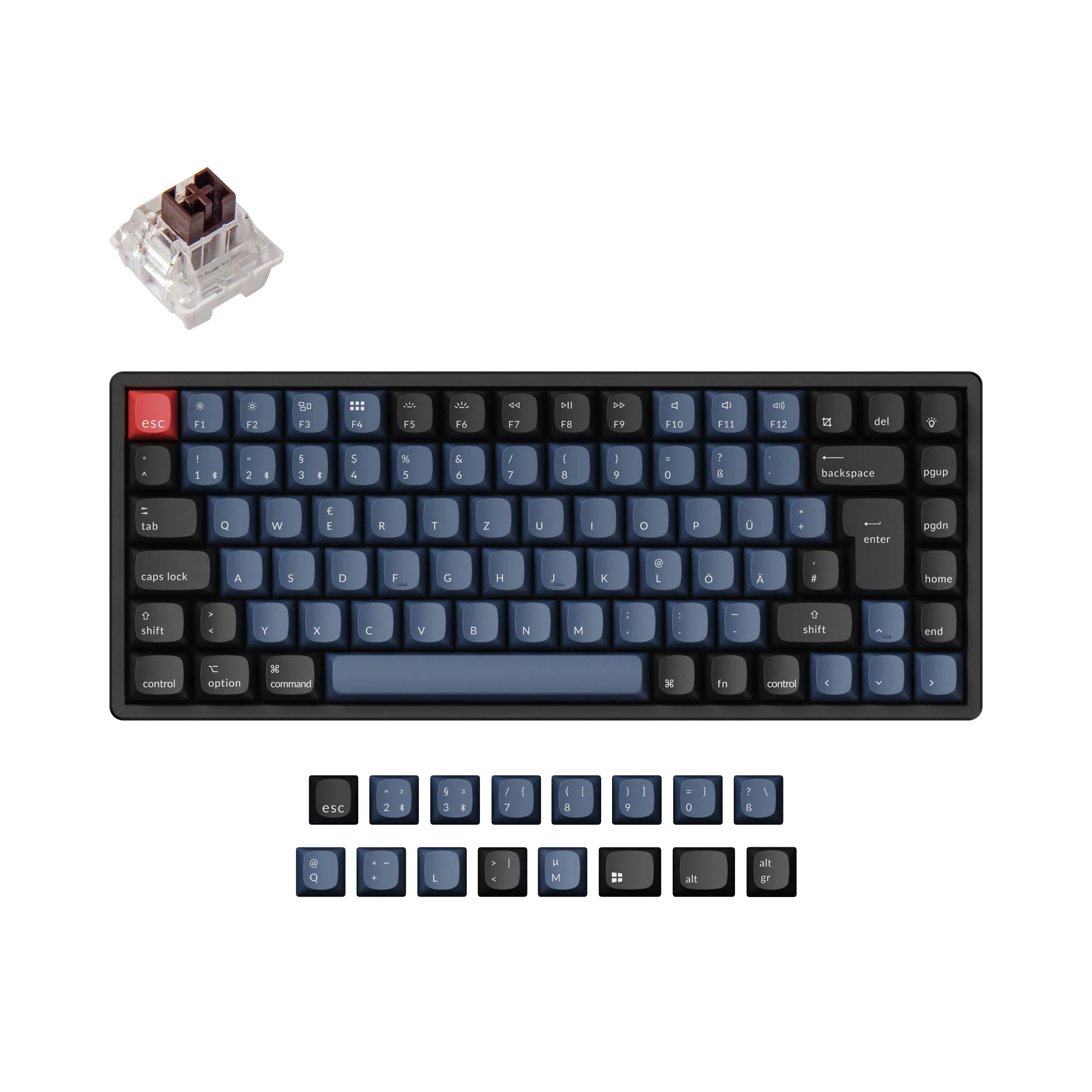 Keychron K2 Pro QMK/VIA Wireless Mechanical Keyboard ISO Layout Collection - Image 8