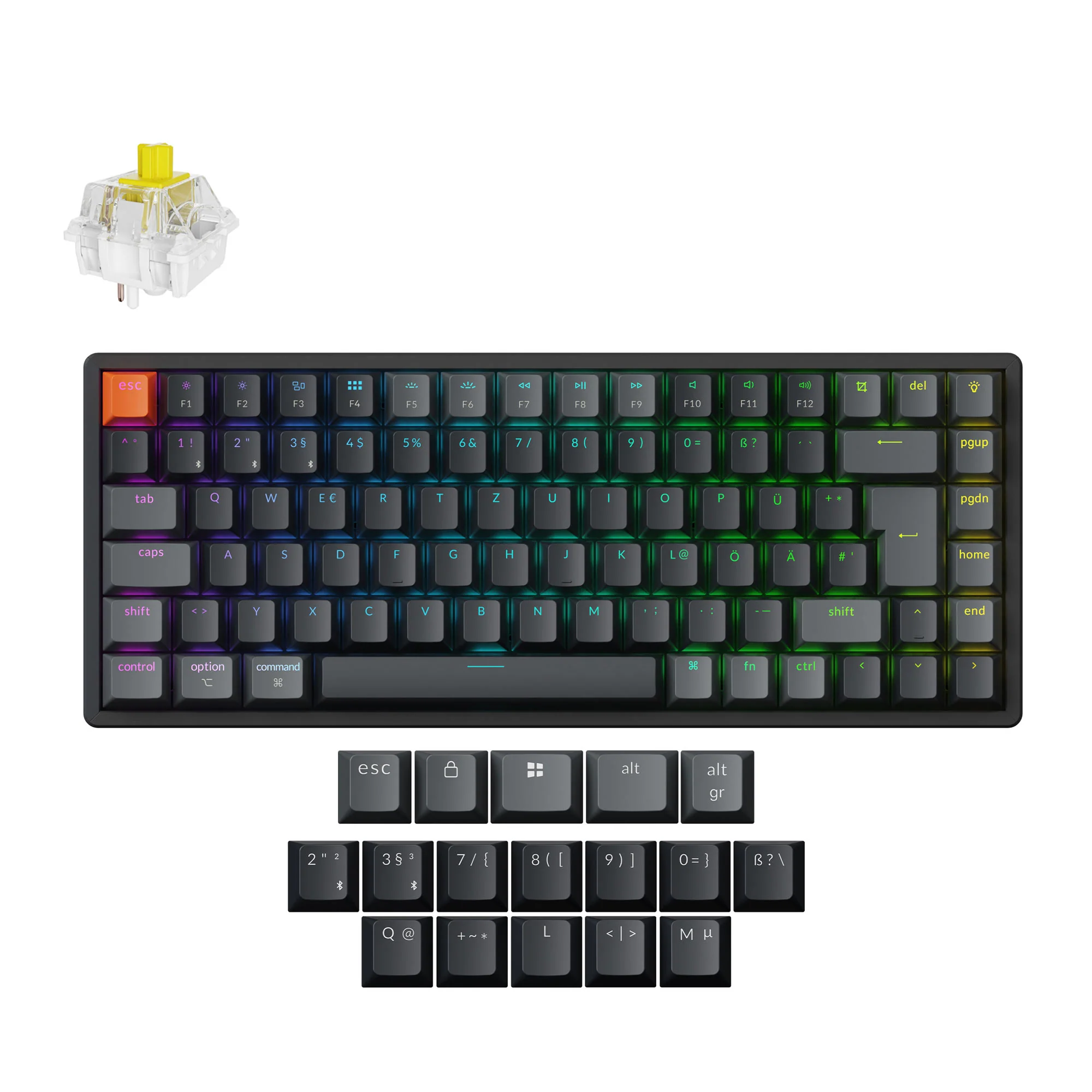 Keychron K2 QMK Wireless Mechanical Keyboard (ISO Layout) - Version 3 - Image 6