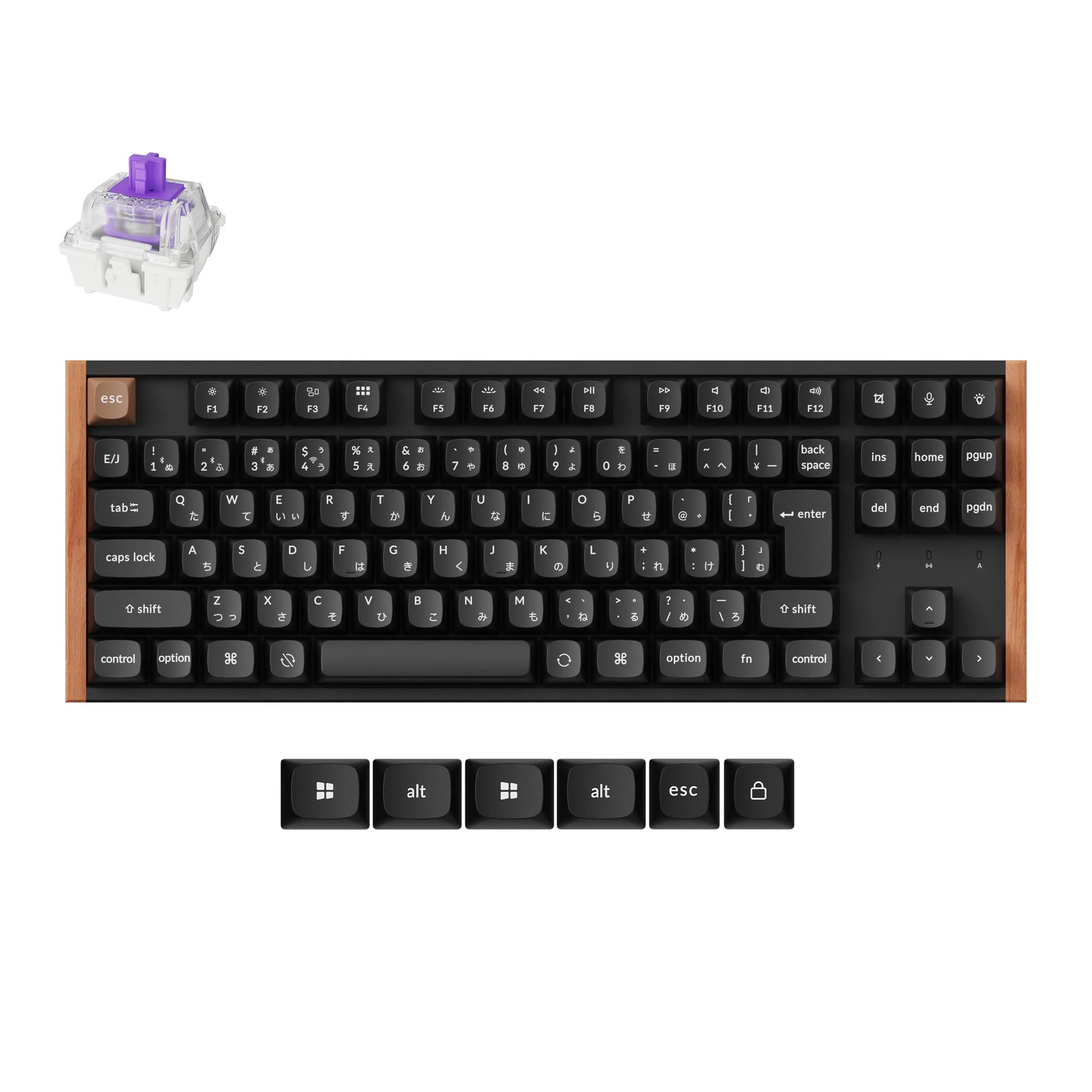 Keychron K8 HE Wireless Magnetic Switch Custom Keyboard (Japan JIS Layout) - Image 7