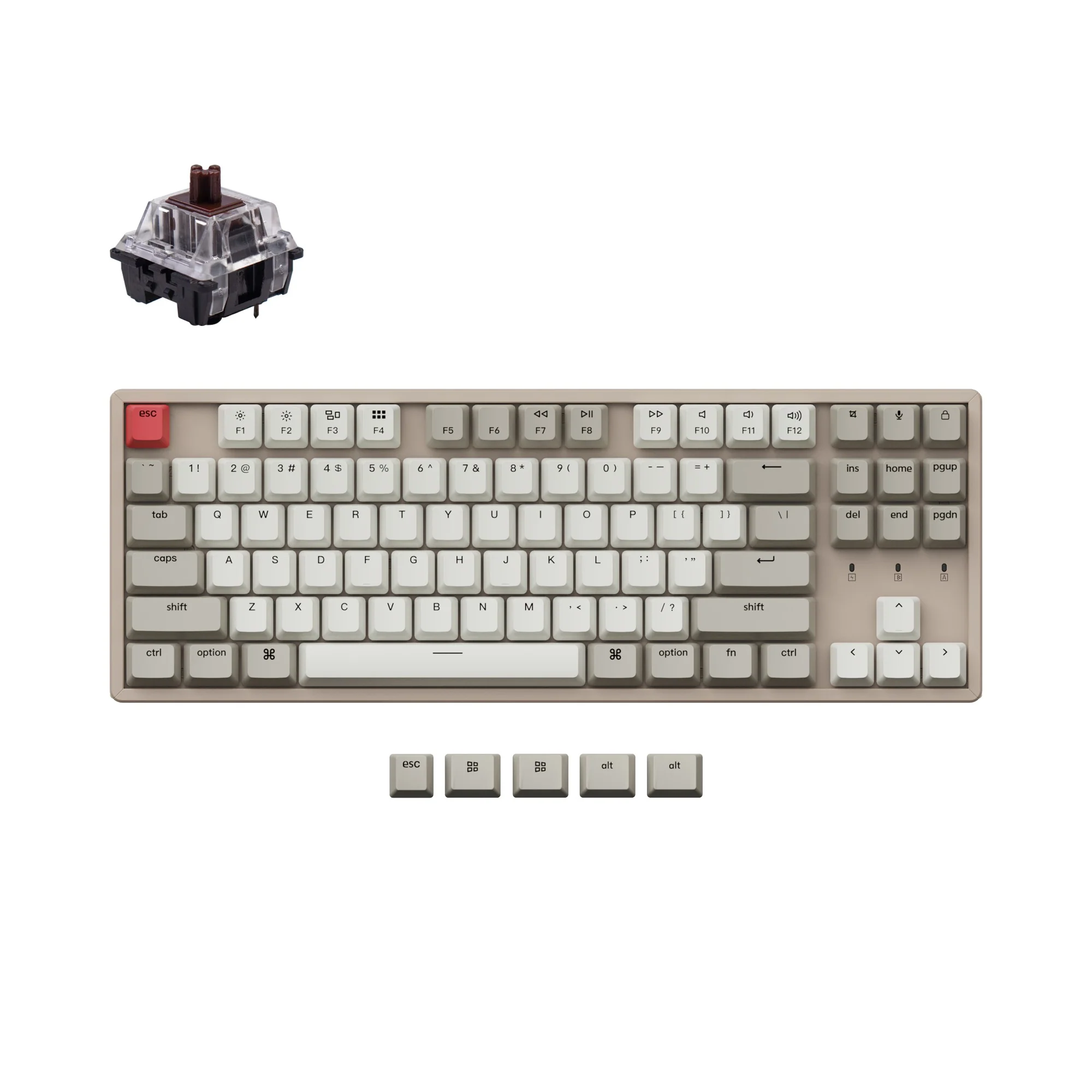 Keychron K8 Non-Backlight Wireless Mechanical Keyboard - Image 6