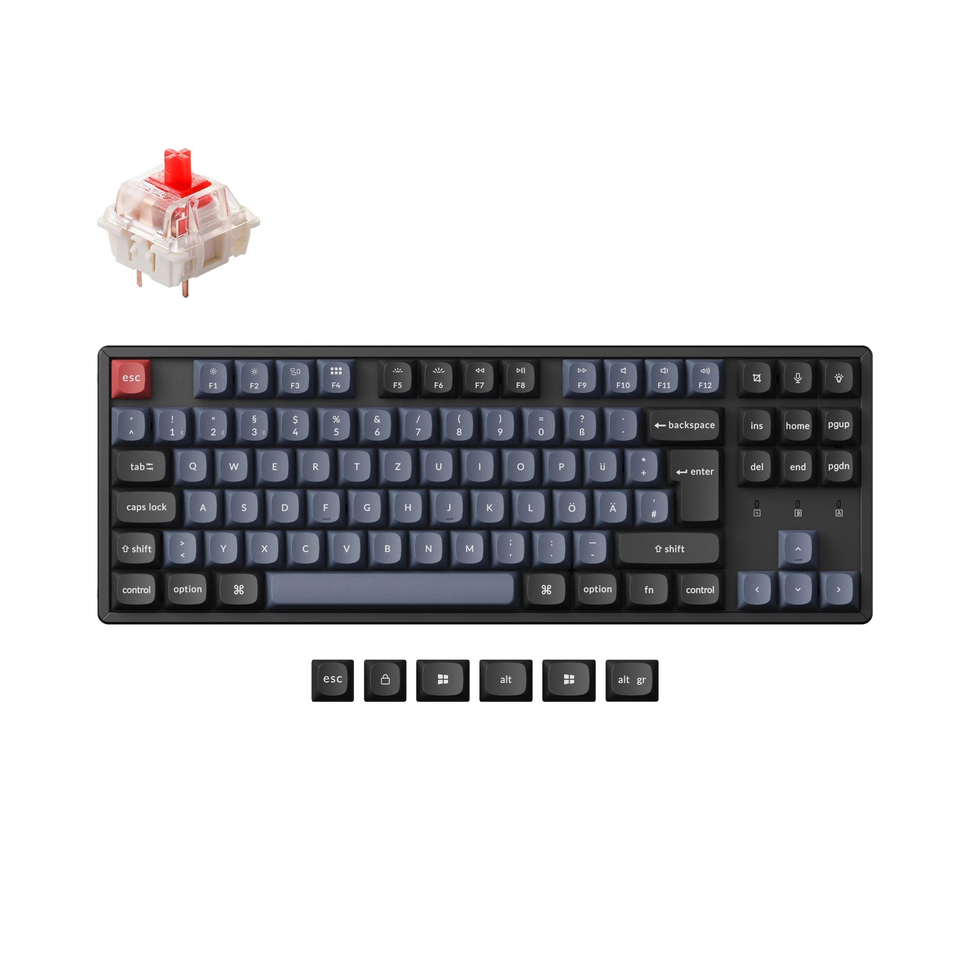 Keychron K8 Pro QMK/VIA Wireless Mechanical Keyboard ISO Layout Collection - Image 19