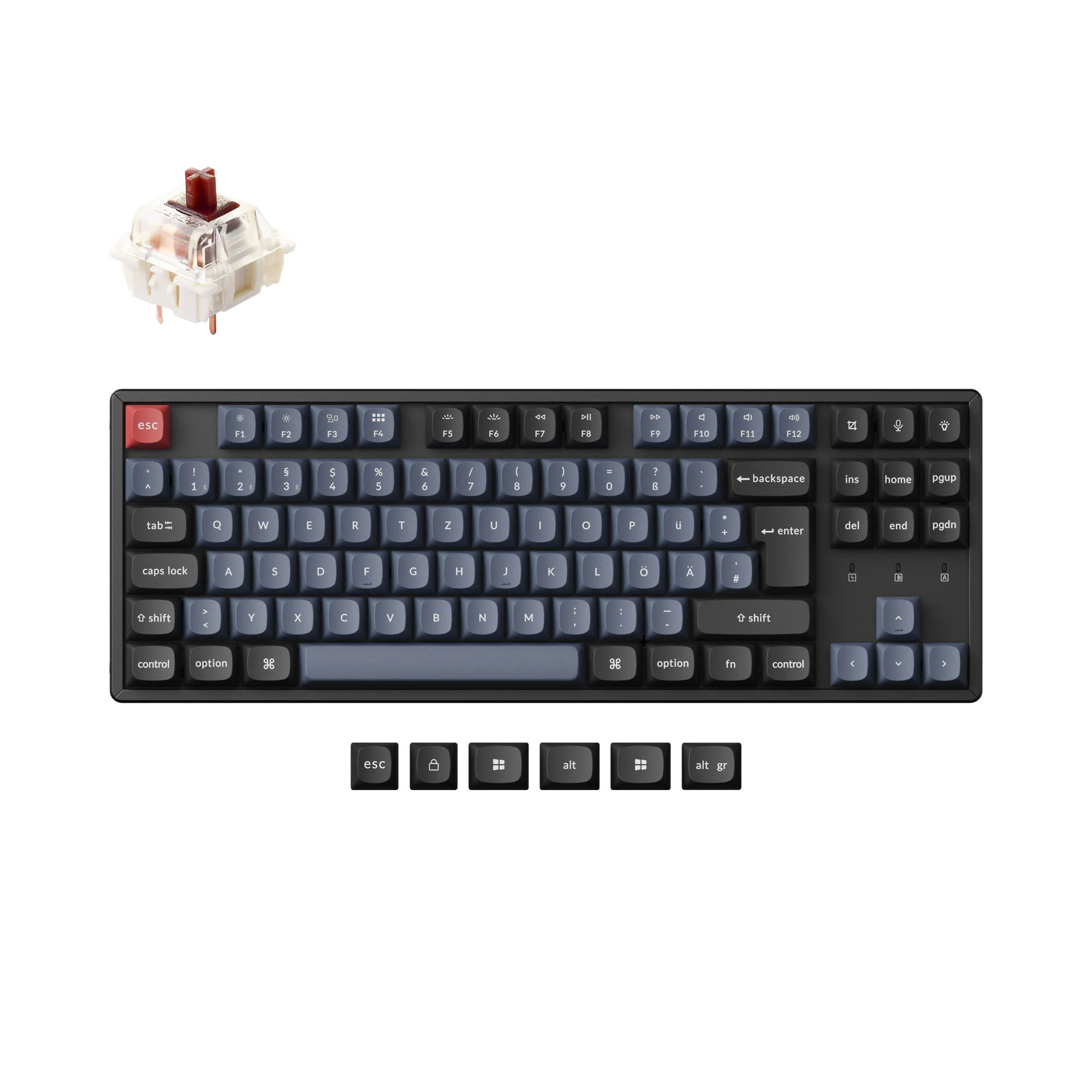 Keychron K8 Pro QMK/VIA Wireless Mechanical Keyboard ISO Layout Collection - Image 20