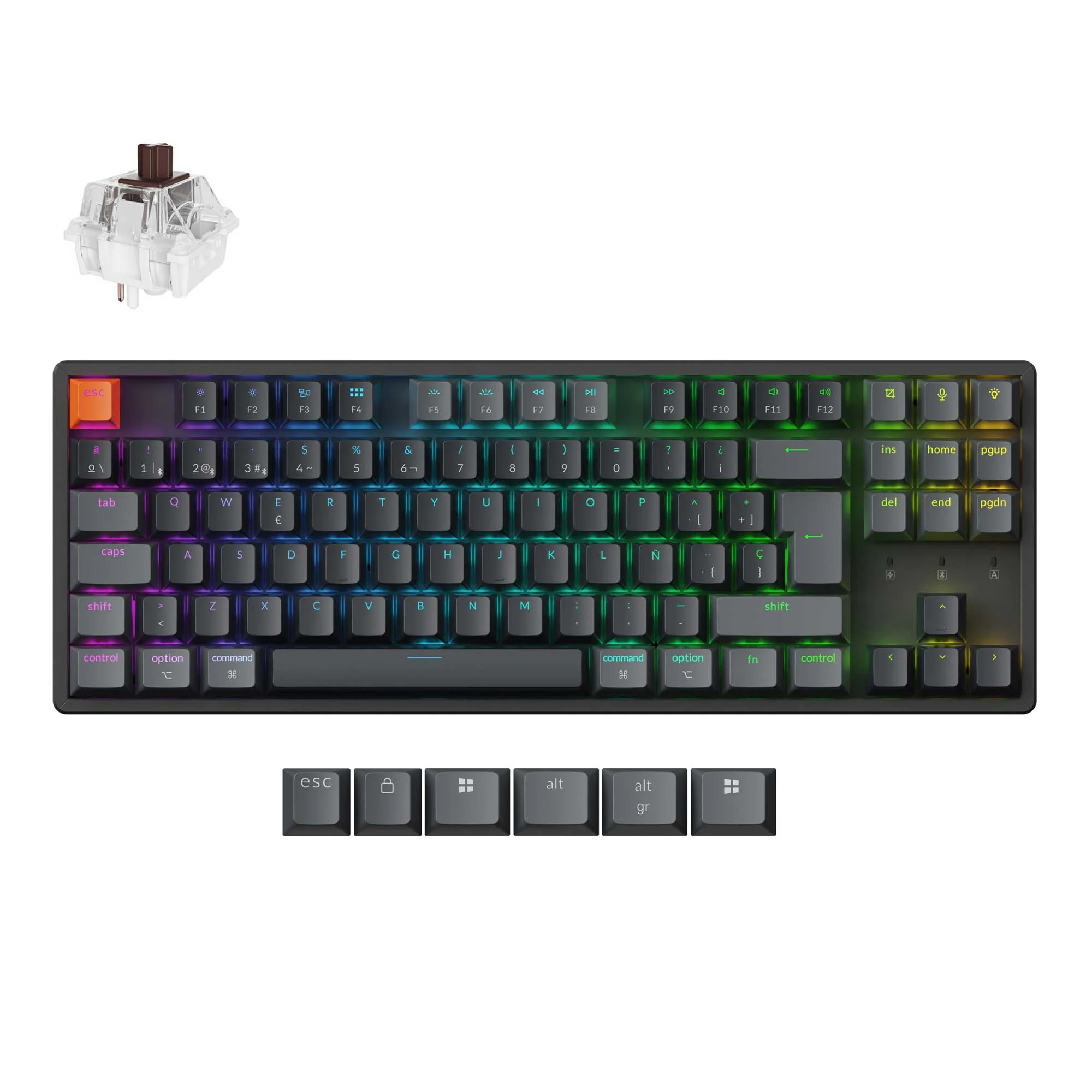 Keychron K8 QMK Wireless Mechanical Keyboard ISO Layout Collection (Version 2) - Image 14