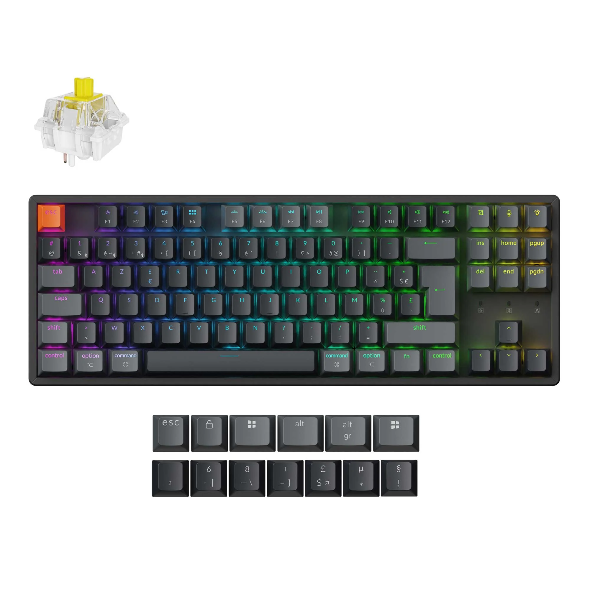 Keychron K8 QMK Wireless Mechanical Keyboard ISO Layout Collection (Version 2) - Image 18