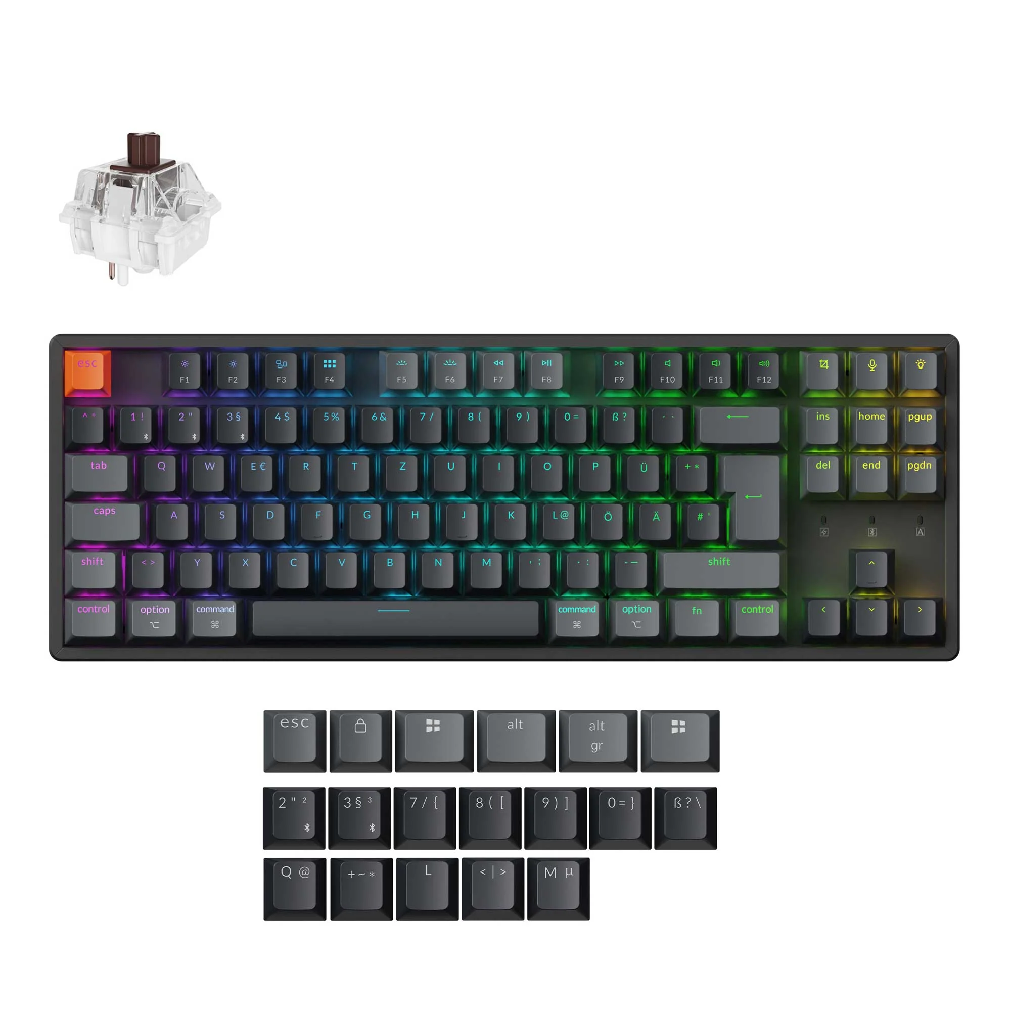 Keychron K8 QMK Wireless Mechanical Keyboard ISO Layout Collection (Version 2) - Image 2
