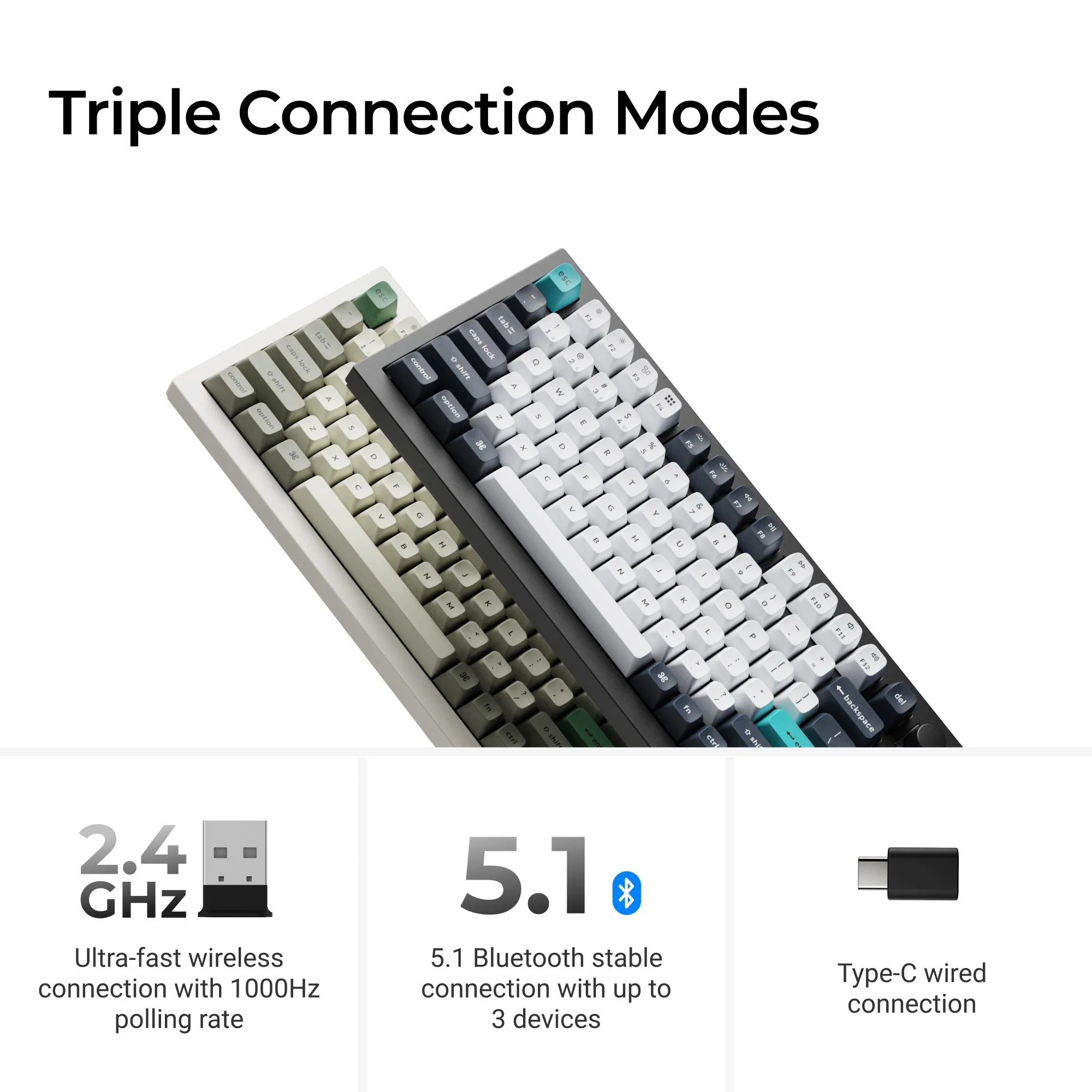 Keychron Q1 Max QMK/VIA Wireless Custom Mechanical Keyboard - Image 3