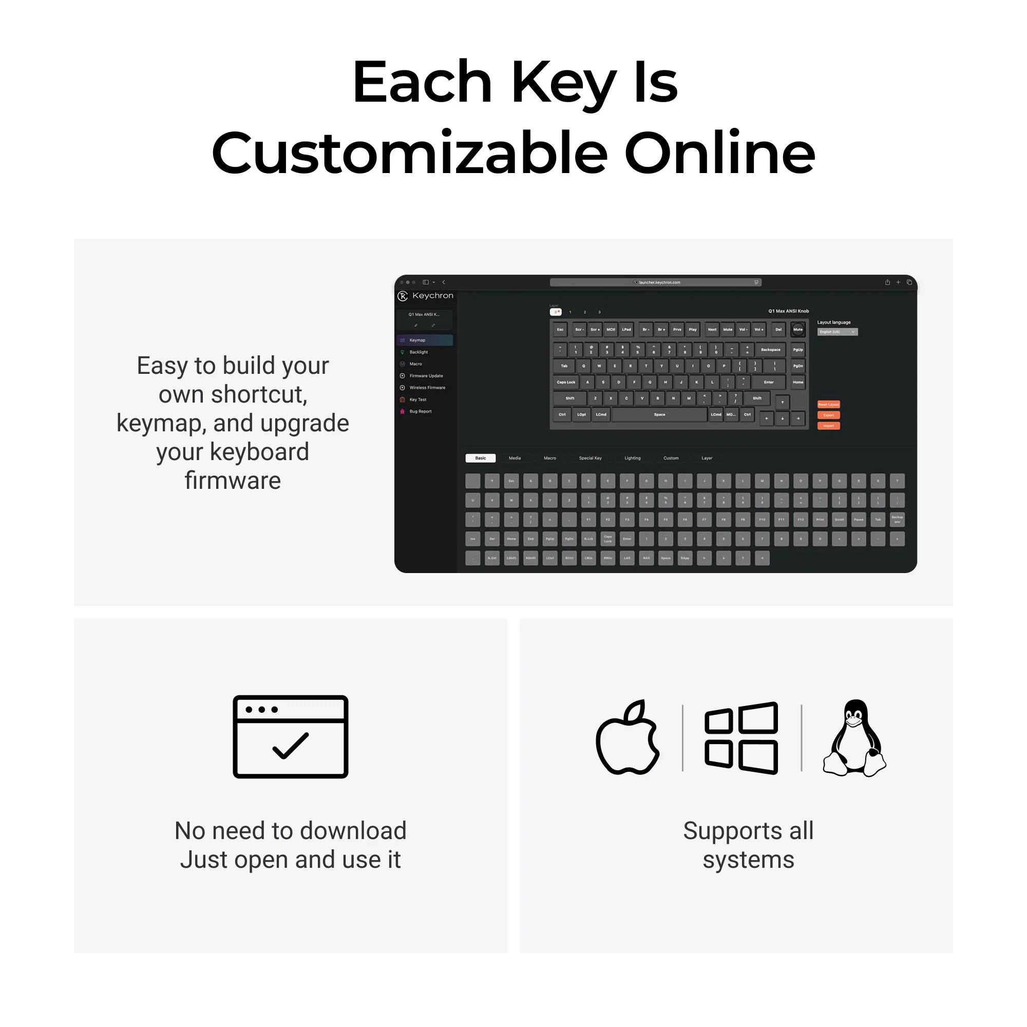 Keychron Q1 Max QMK/VIA Wireless Custom Mechanical Keyboard - Image 6
