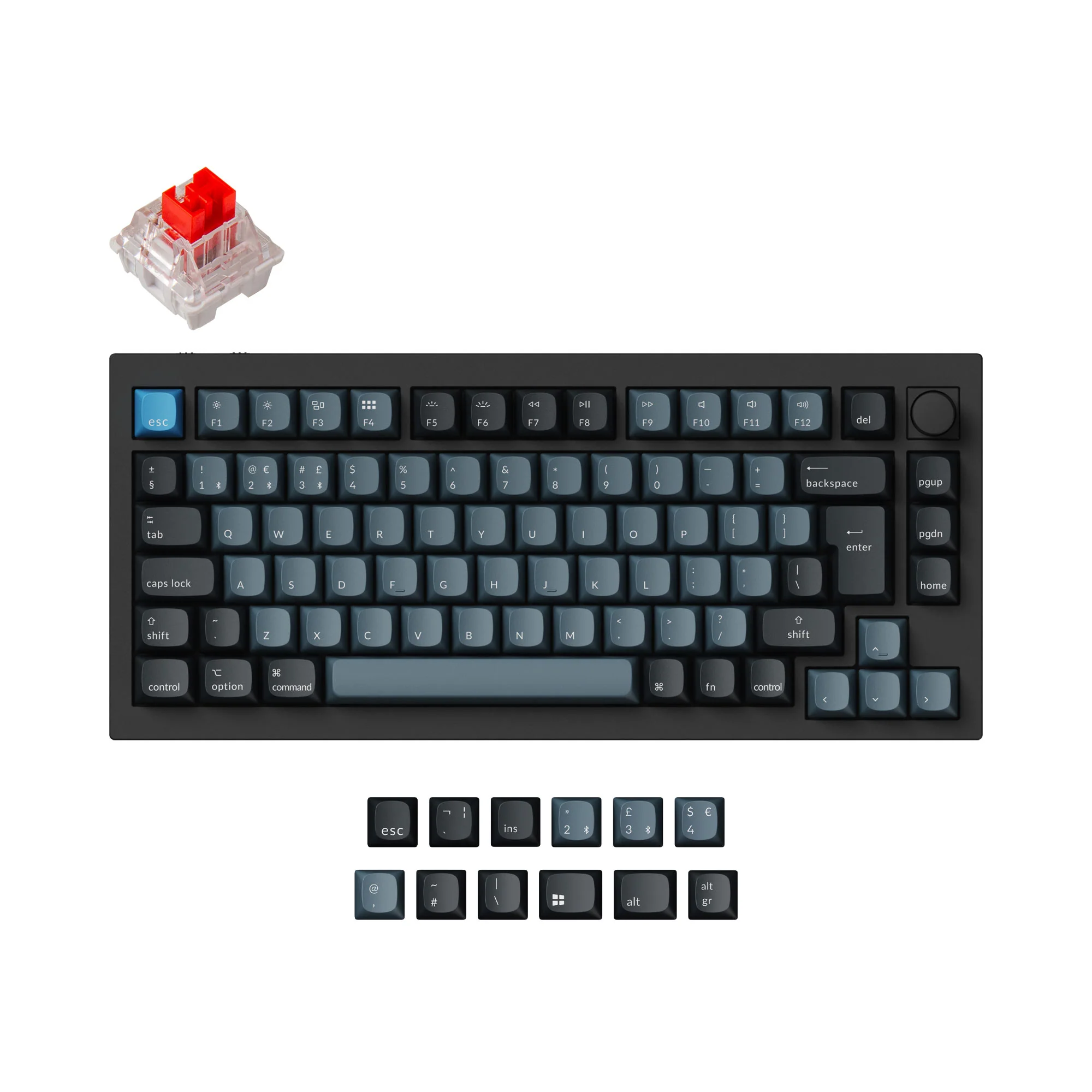 Keychron Q1 Pro QMK/VIA Wireless Custom Mechanical Keyboard ISO Layout Collection - Image 3