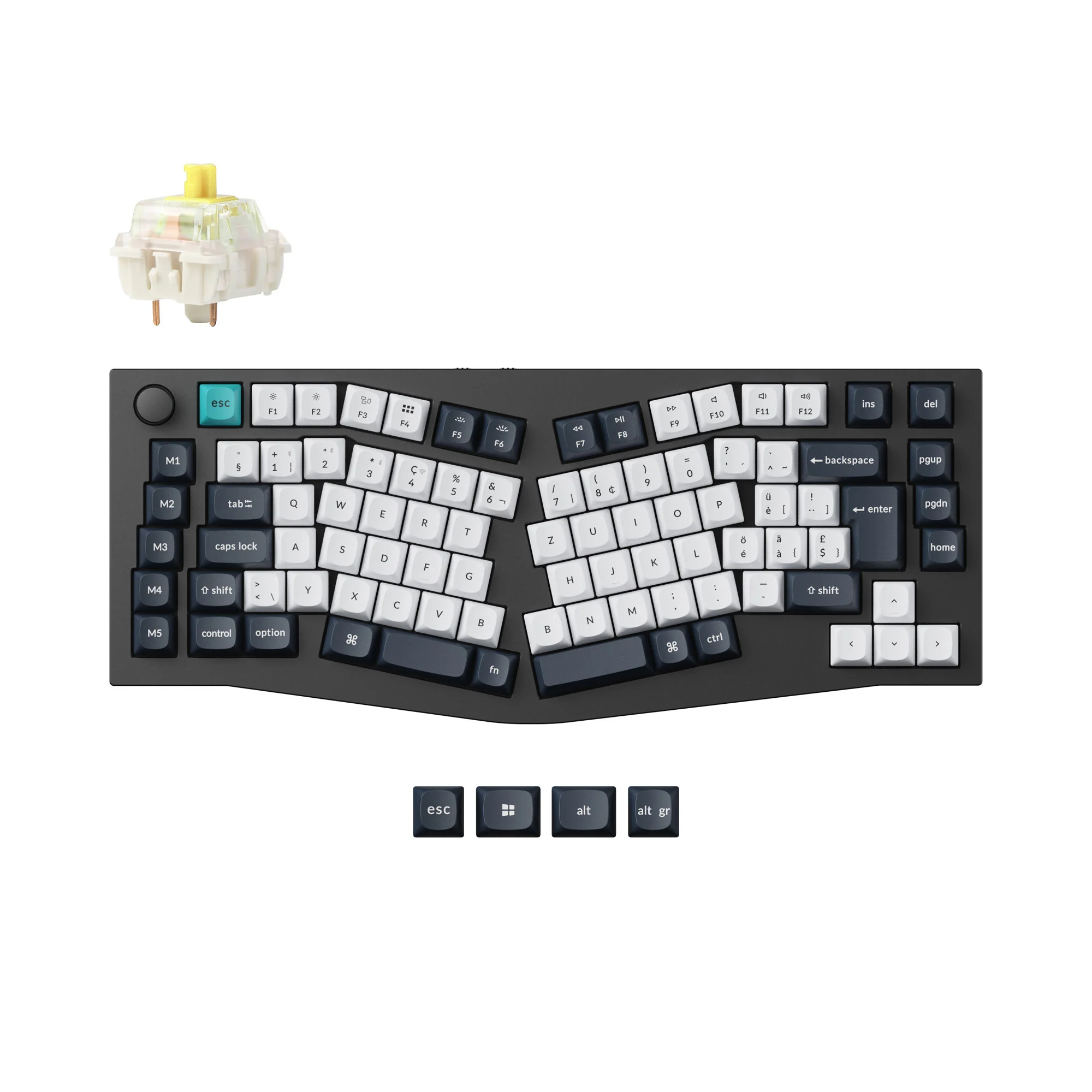 Keychron Q10 Max (Alice Layout) QMK Custom Mechanical Keyboard ISO Layout Collection - Image 12
