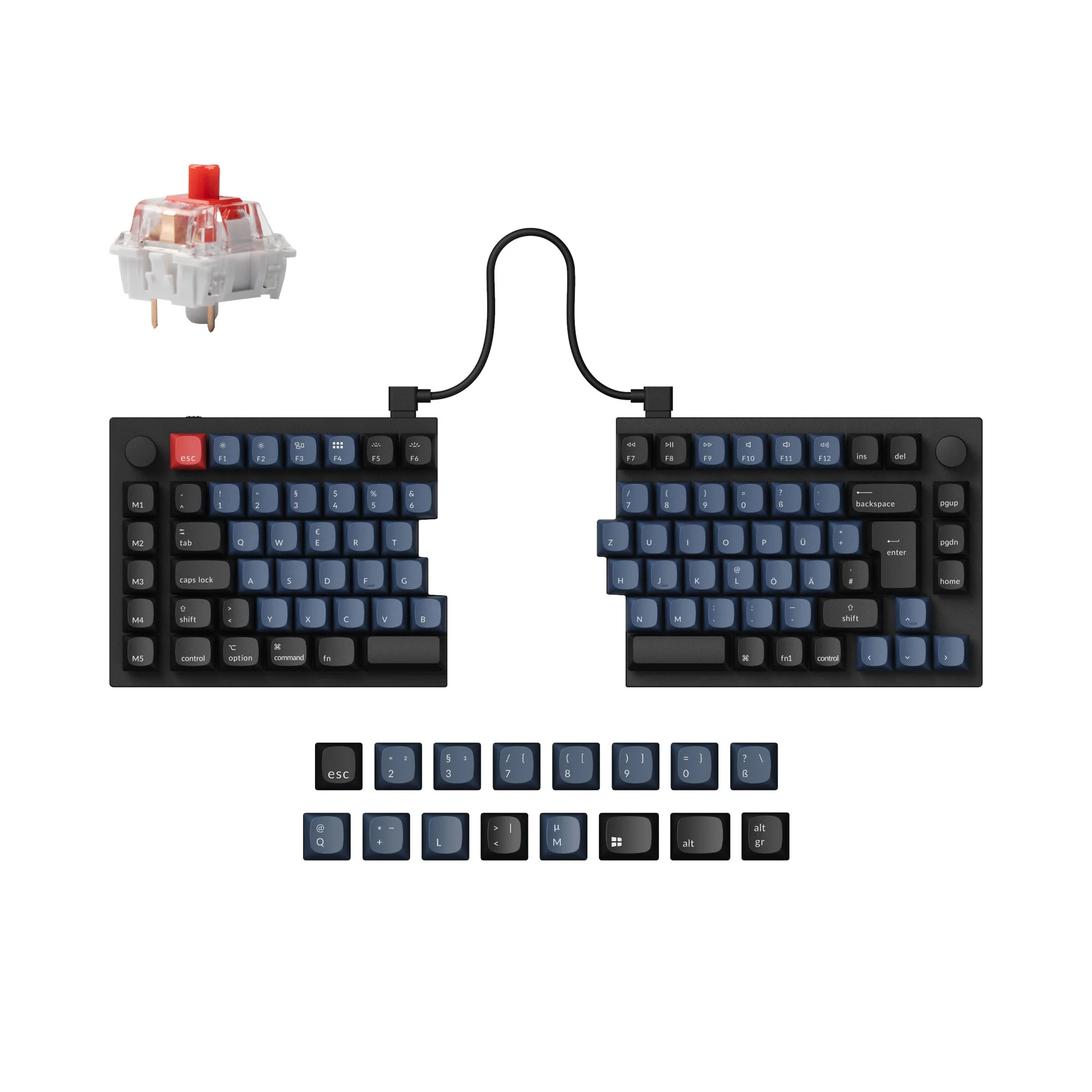 Keychron Q11 QMK Custom Mechanical Keyboard ISO Layout Collection - Image 4