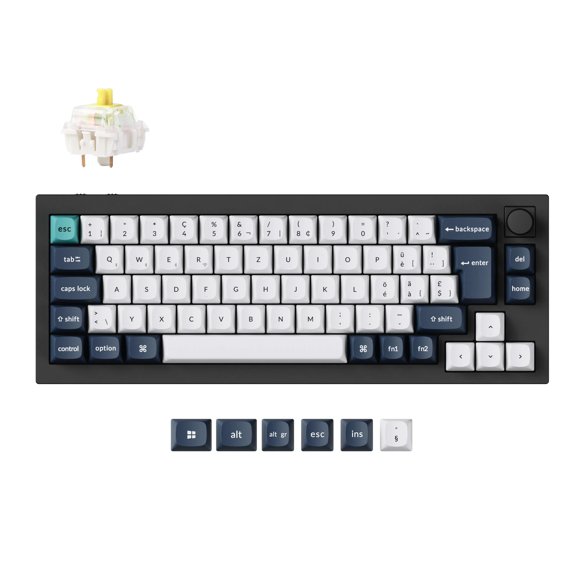 Keychron Q2 Max QMK/VIA Wireless Custom Mechanical Keyboard ISO Layout Collection - Image 12