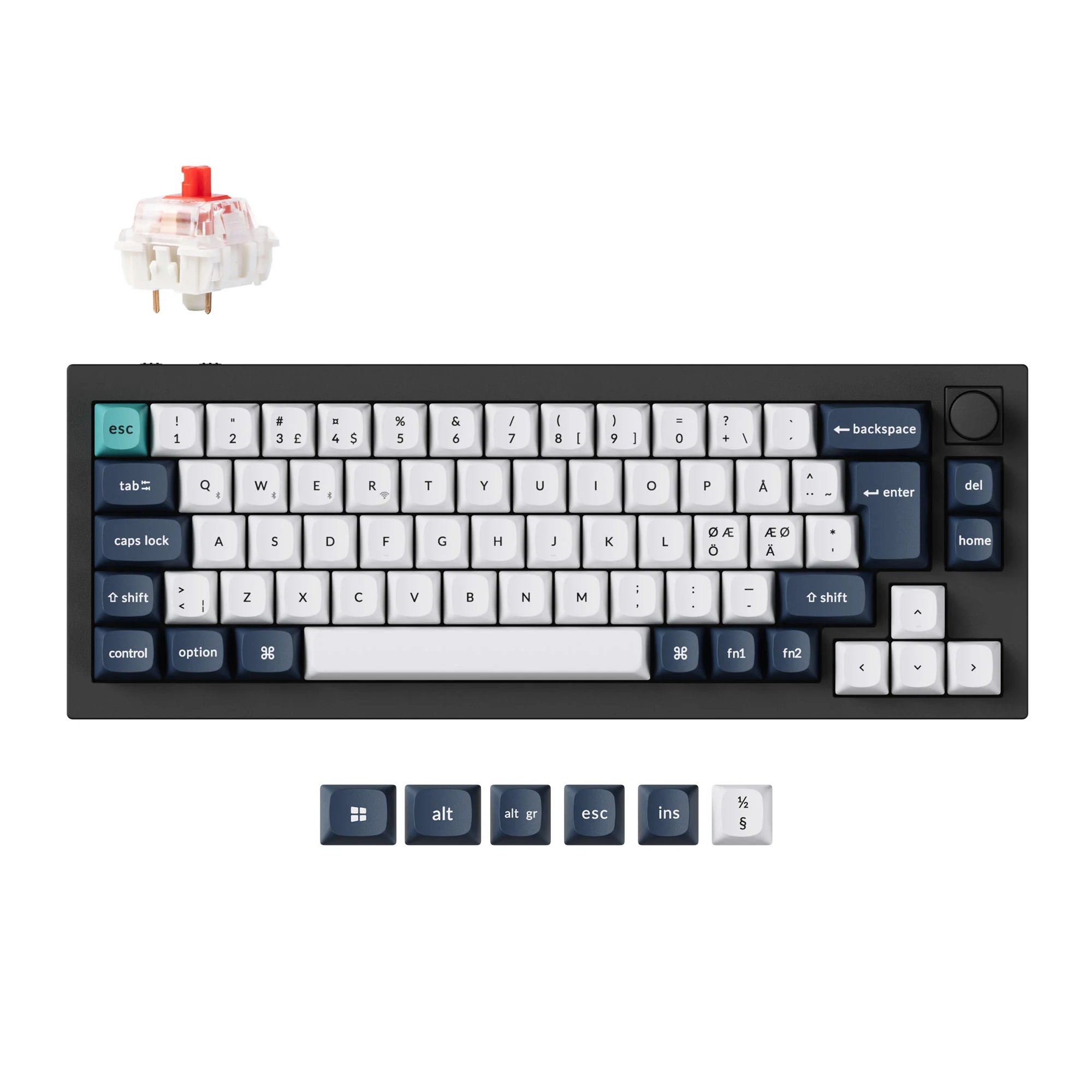 Keychron Q2 Max QMK/VIA Wireless Custom Mechanical Keyboard ISO Layout Collection - Image 7