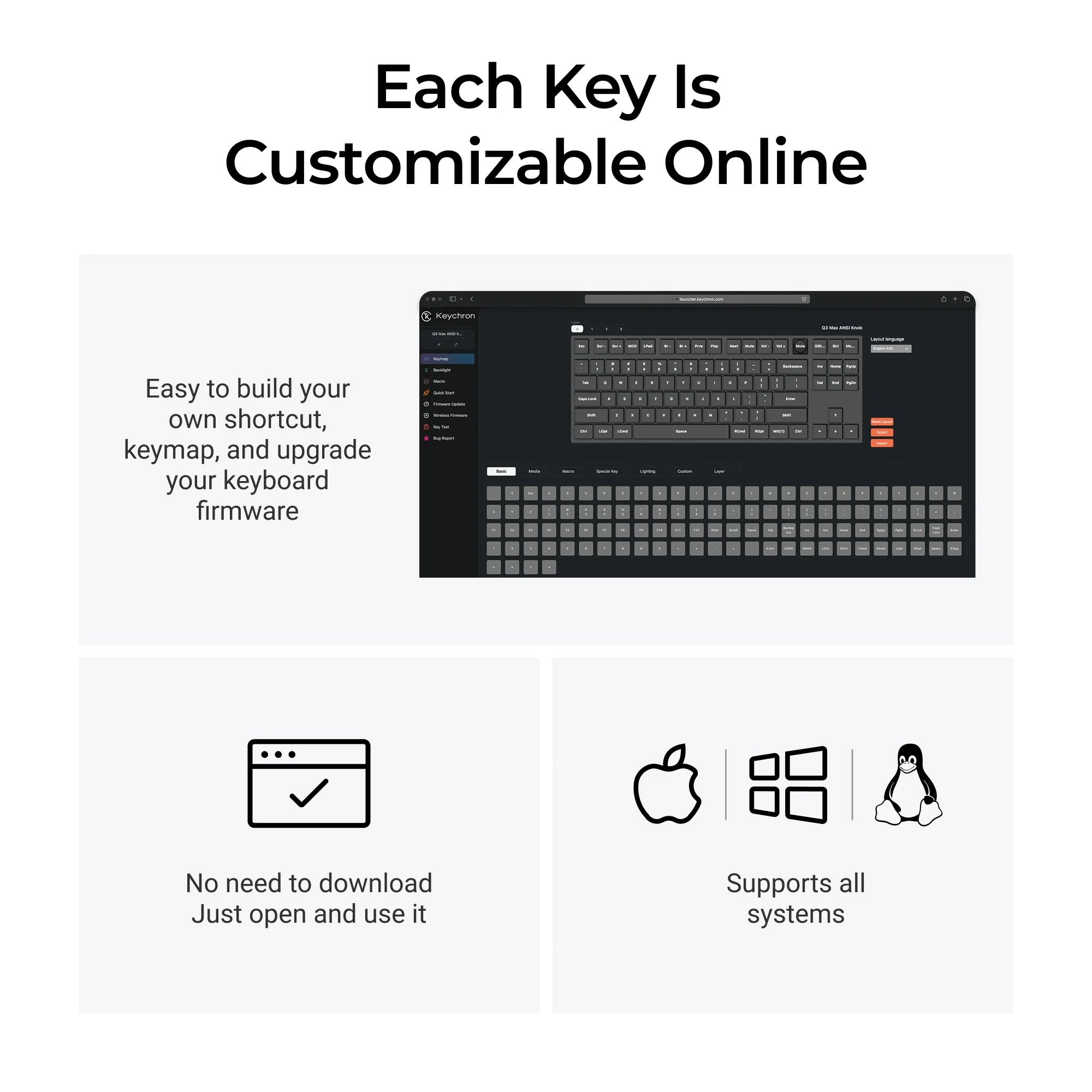 Keychron Q3 Max QMK/VIA Wireless Custom Mechanical Keyboard - Image 6