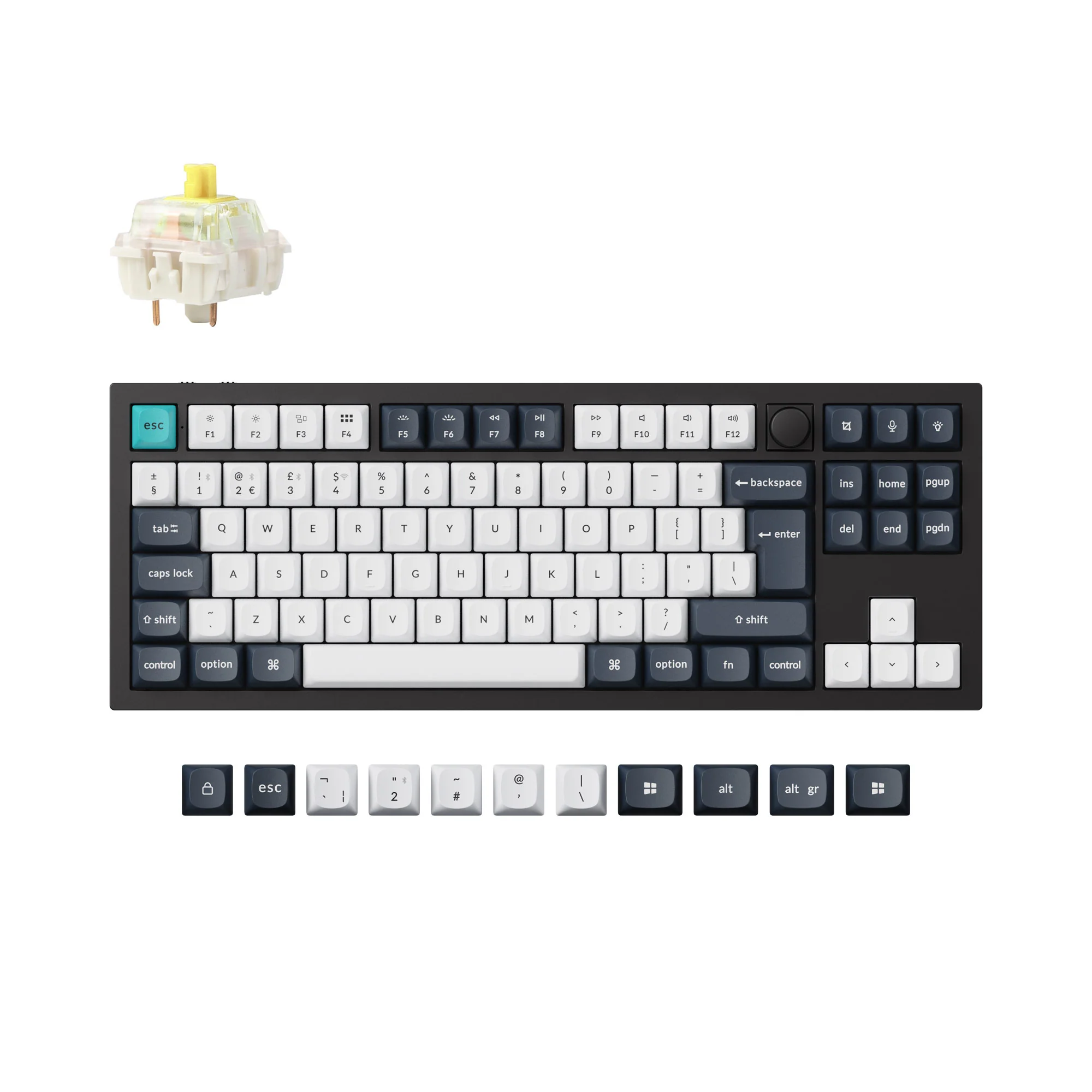 Keychron Q3 Max QMK/VIA Wireless Custom Mechanical Keyboard ISO Layout Collection - Image 6