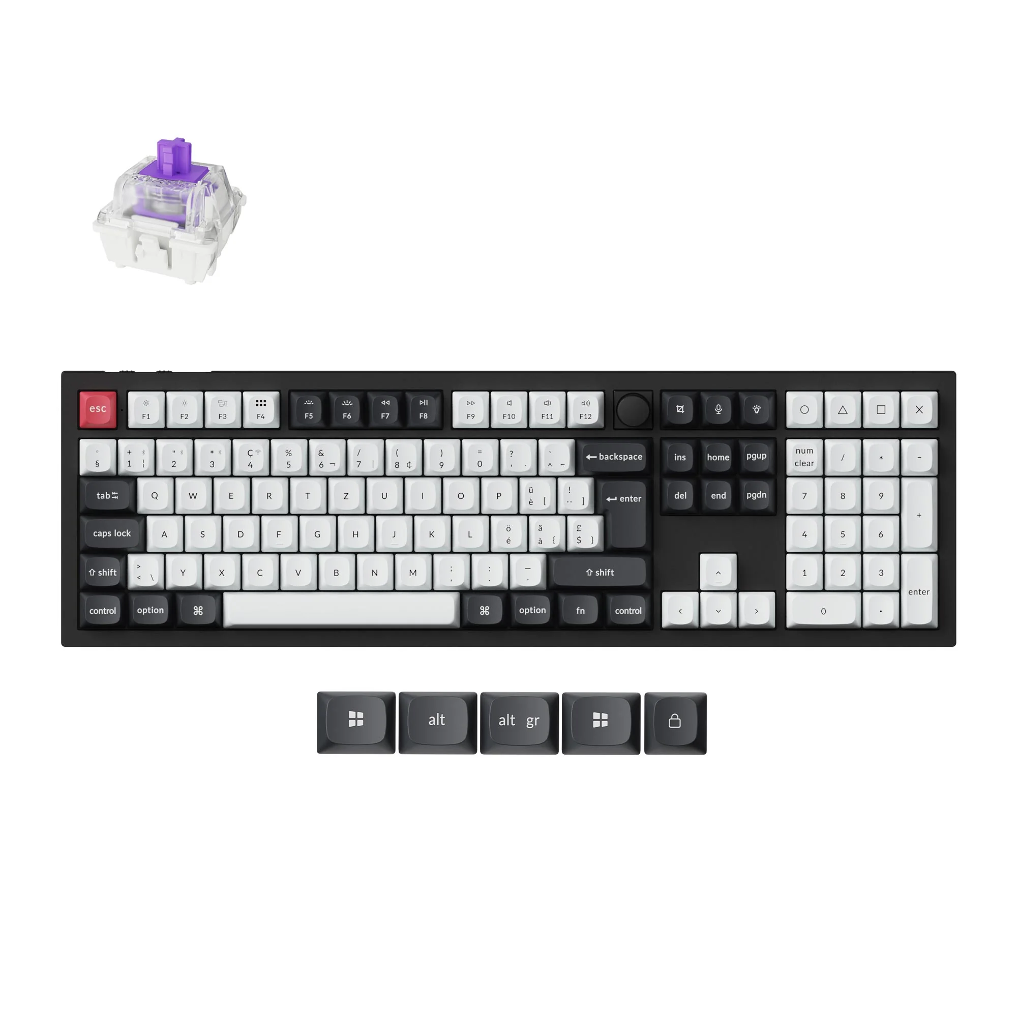 Keychron Q6 HE QMK Wireless Custom Keyboard ISO Layout Collection - Image 3