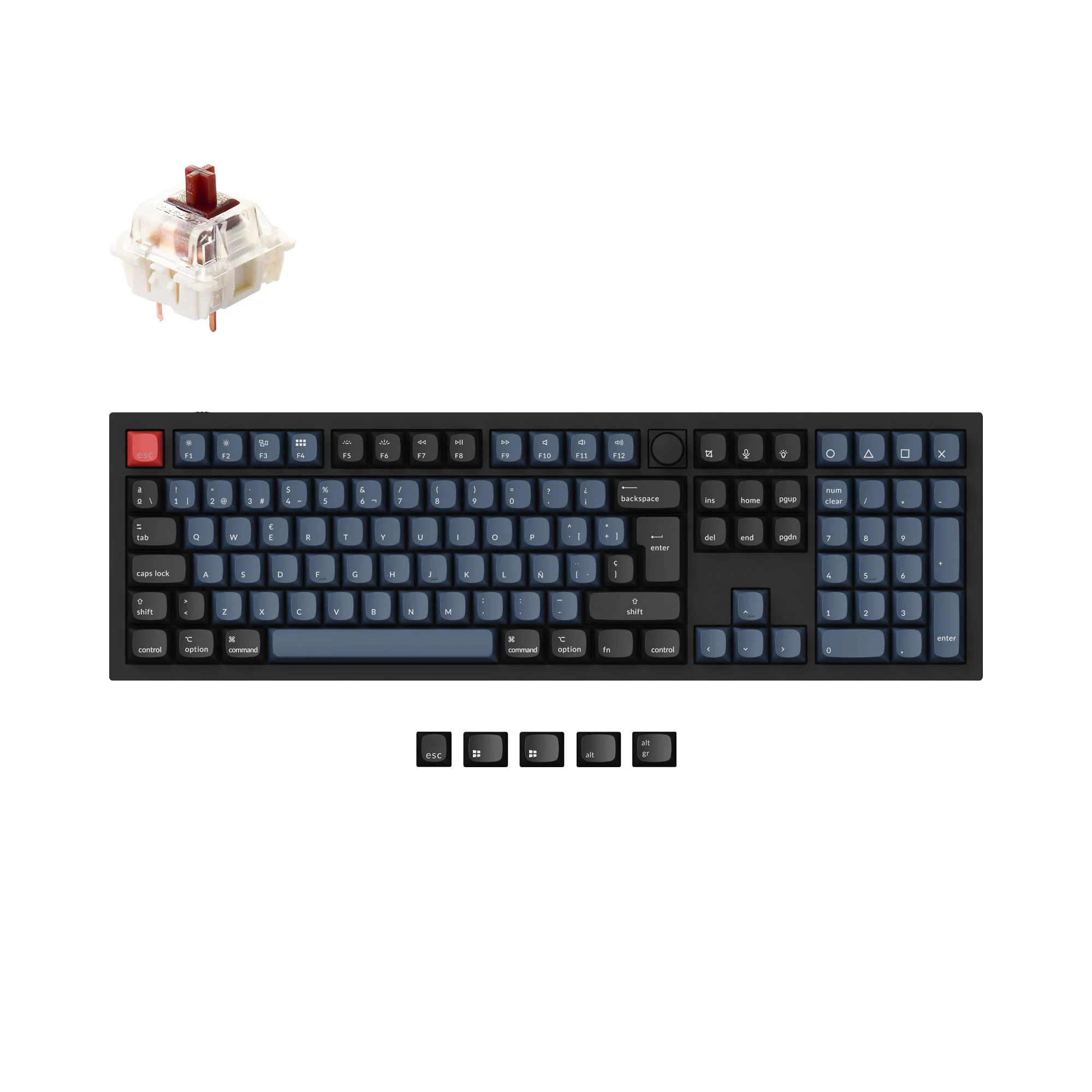 Keychron Q6 QMK Custom Mechanical Keyboard ISO Layout Collection - Image 10