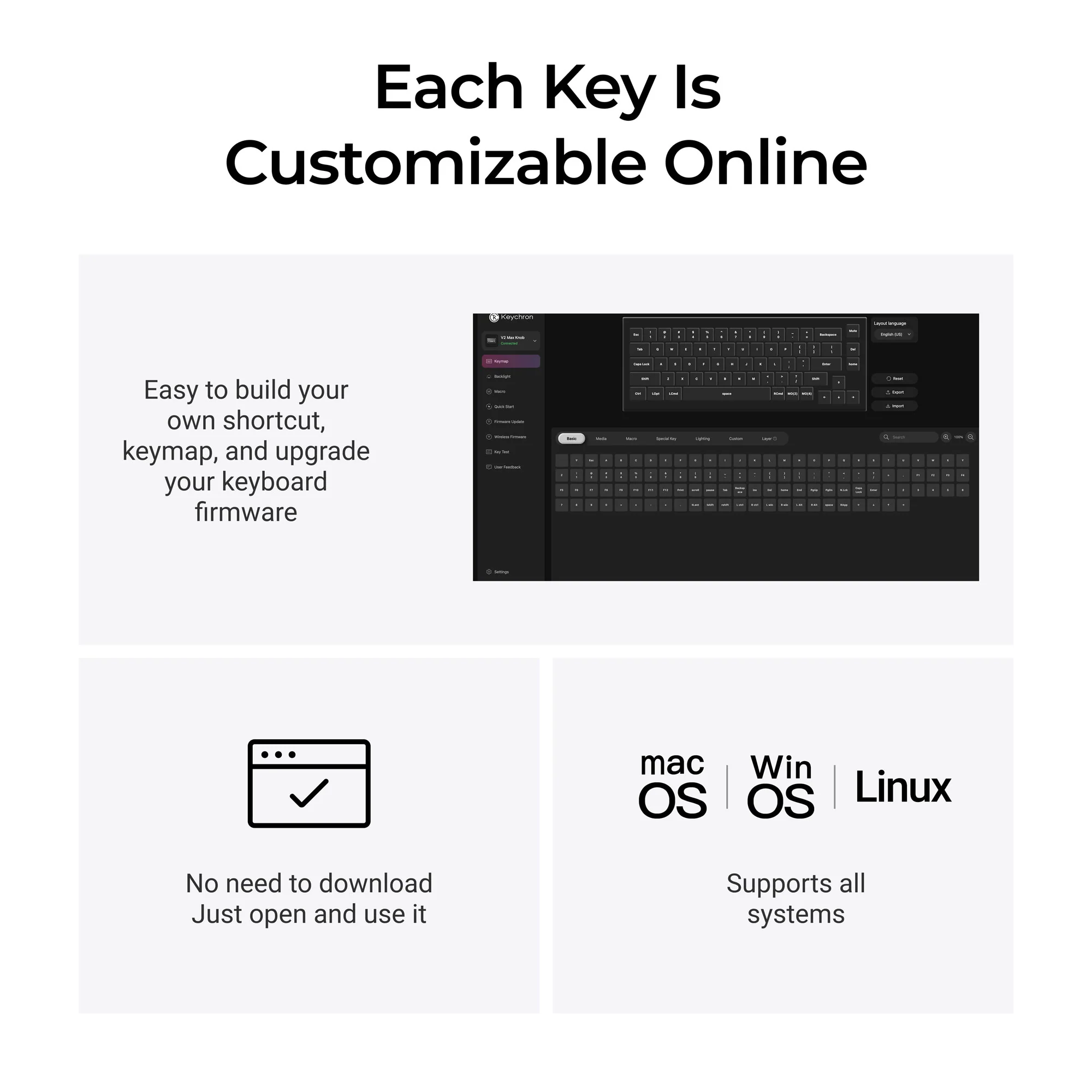 Keychron V2 Max QMK/VIA Wireless Custom Mechanical Keyboard - Image 6