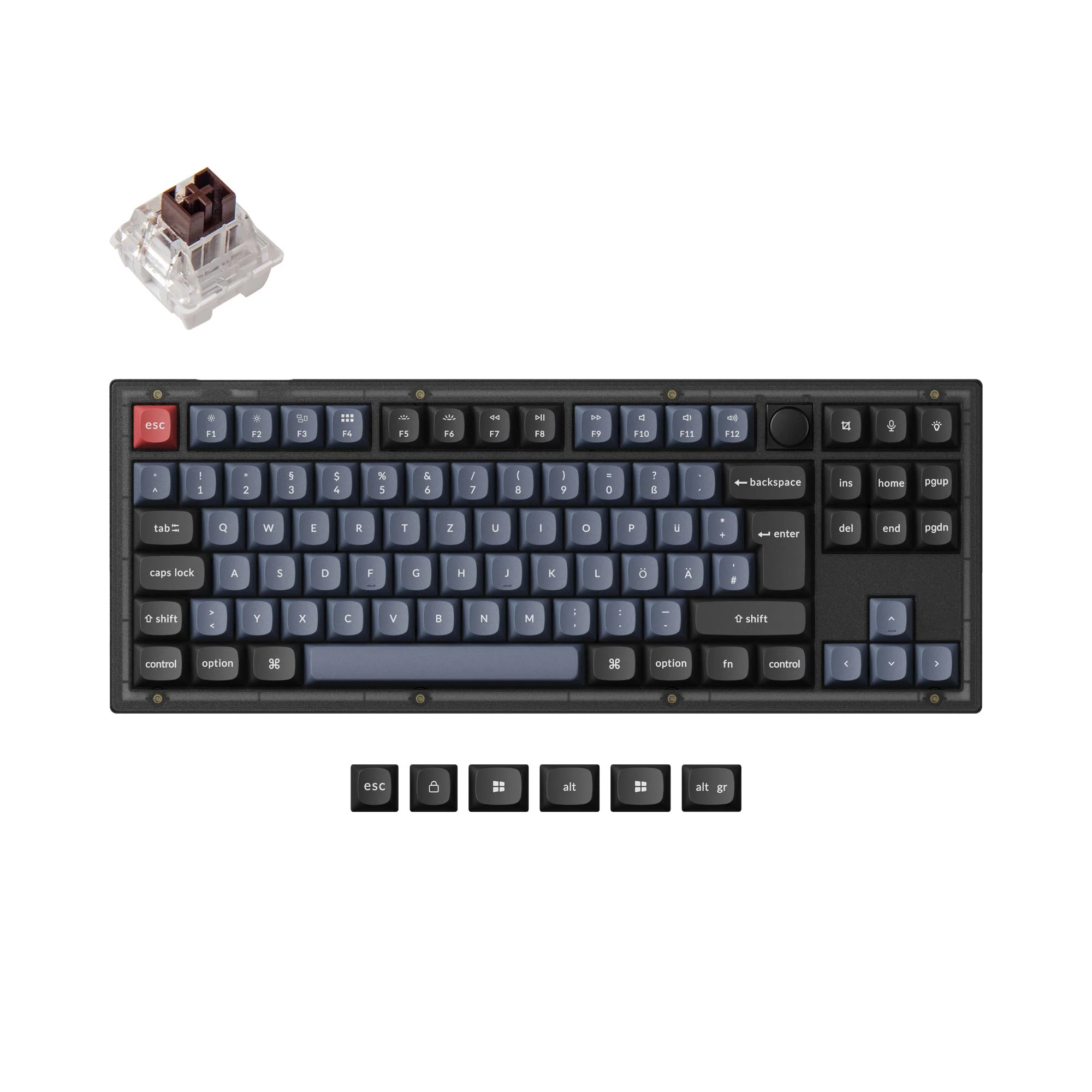 Keychron V3 QMK Custom Mechanical Keyboard ISO Layout Collection - Image 20