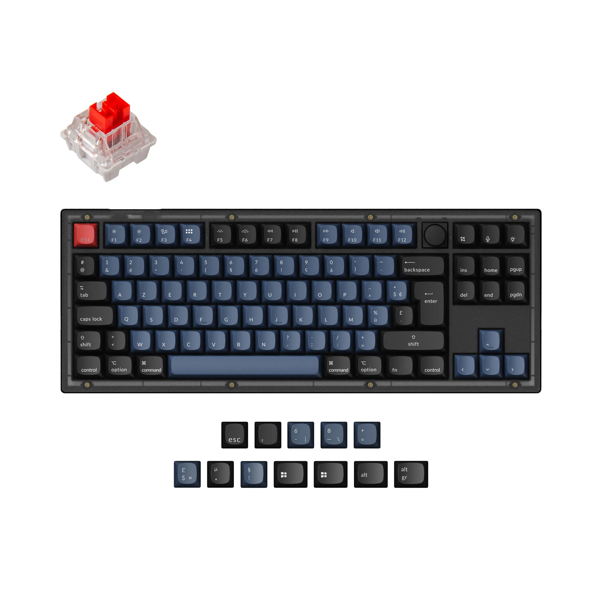 Keychron V3 QMK Custom Mechanical Keyboard ISO Layout Collection - Image 5