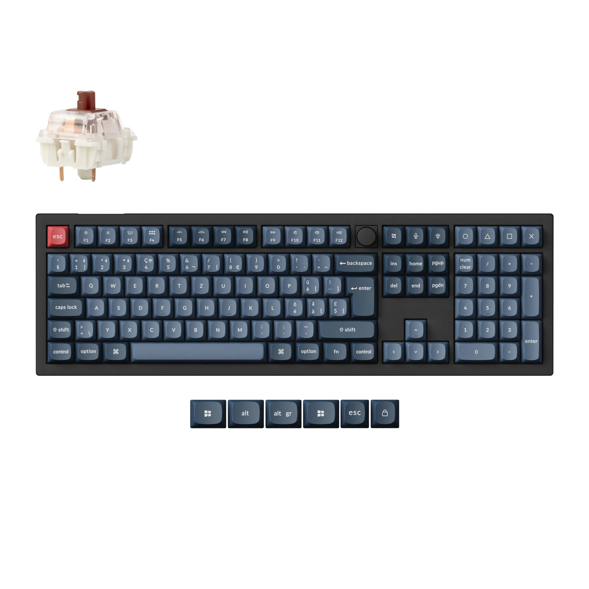 Keychron V6 Max QMK Wireless Custom Mechanical Keyboard ISO Layout Collection - Image 11