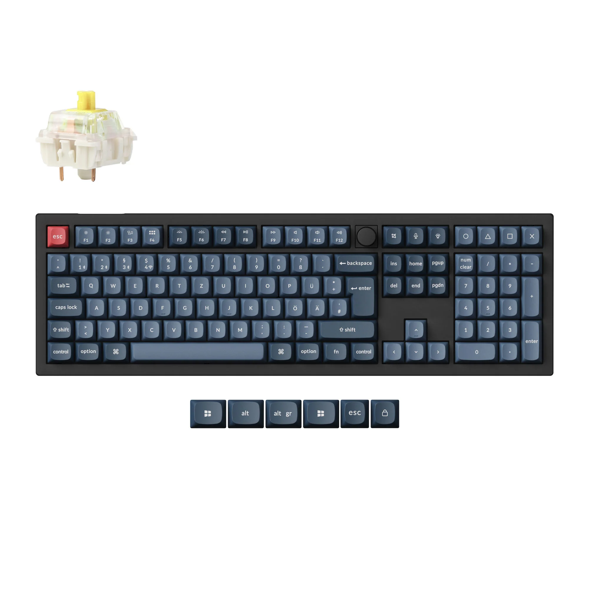 Keychron V6 Max QMK Wireless Custom Mechanical Keyboard ISO Layout Collection - Image 3