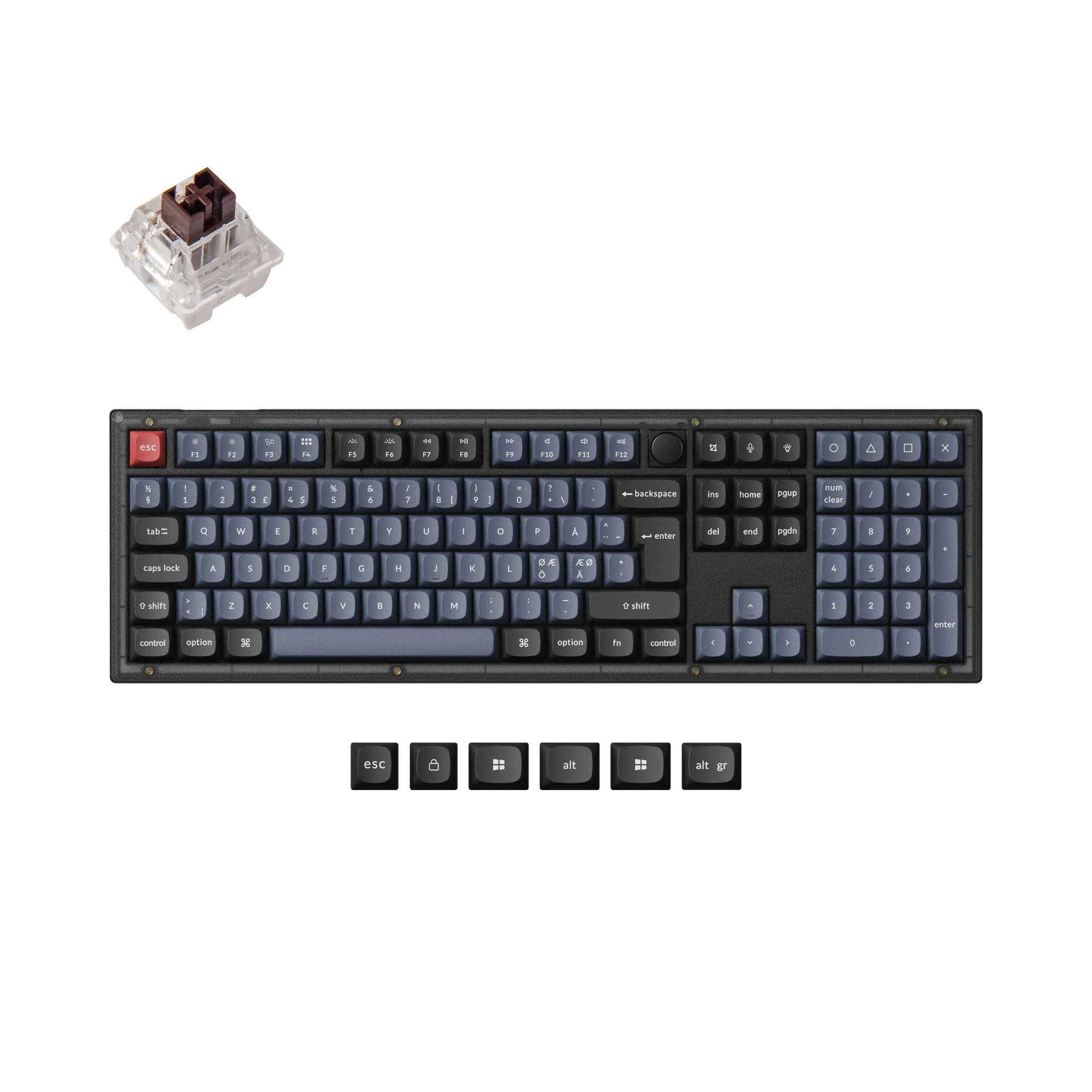 Keychron V6 QMK Custom Mechanical Keyboard ISO Layout Collection - Image 18