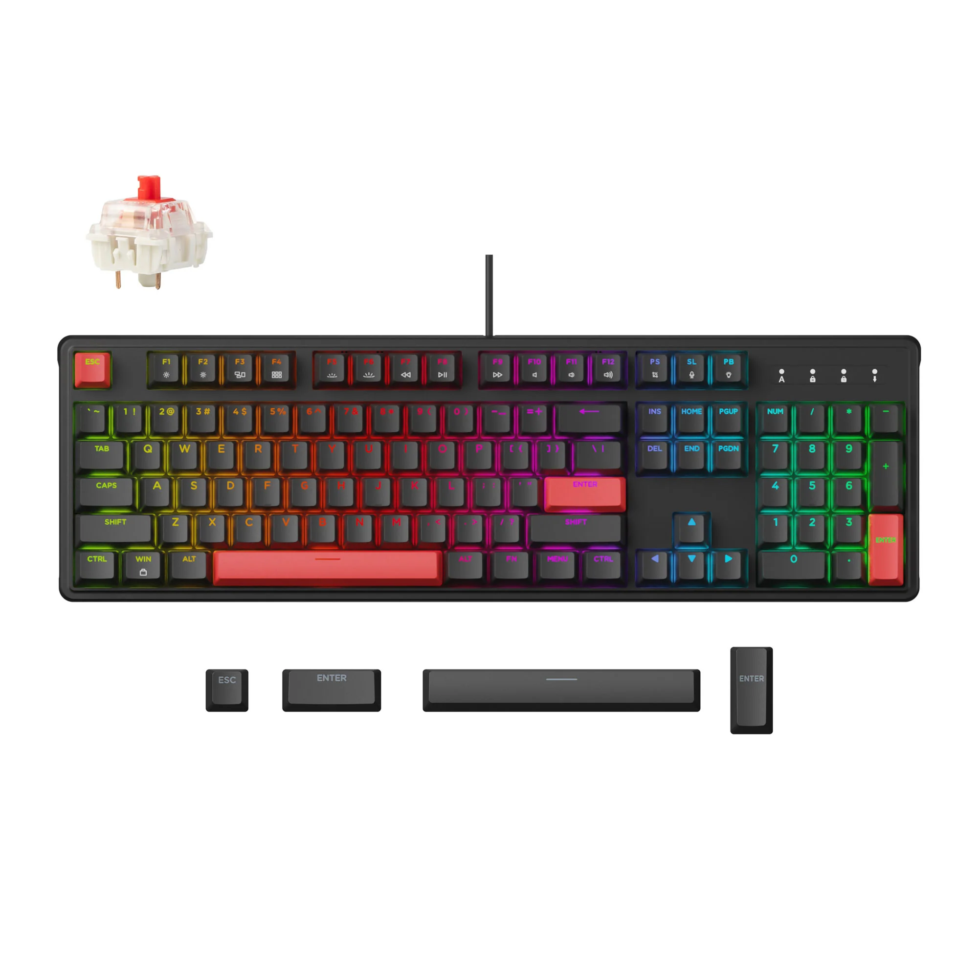 Lemokey X3 QMK/VIA Wired Mechanical Keyboard - Image 3