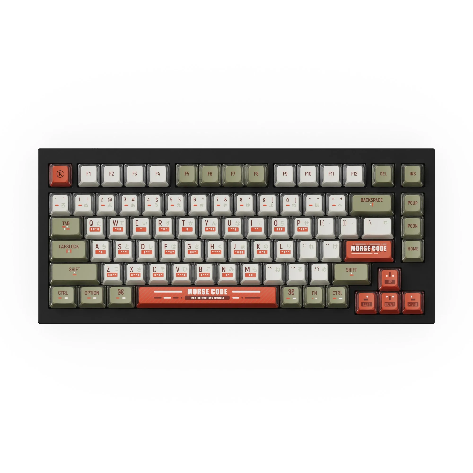 OEM Dye-Sub PBT Full Set Keycap Set - Morse Code - Image 2
