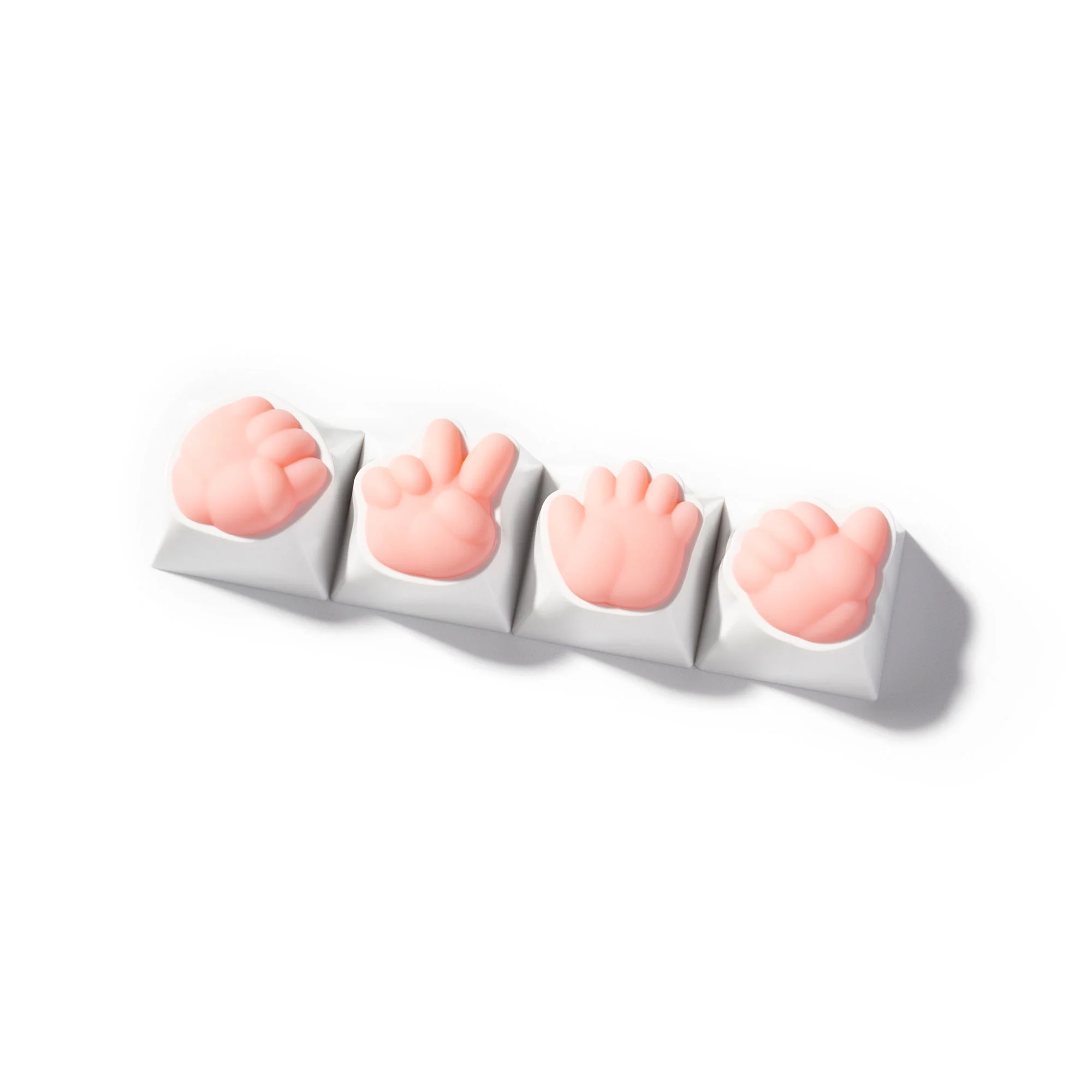 Rock Paper Scissors And Thumbs-Up Artisan Keycap - Image 2