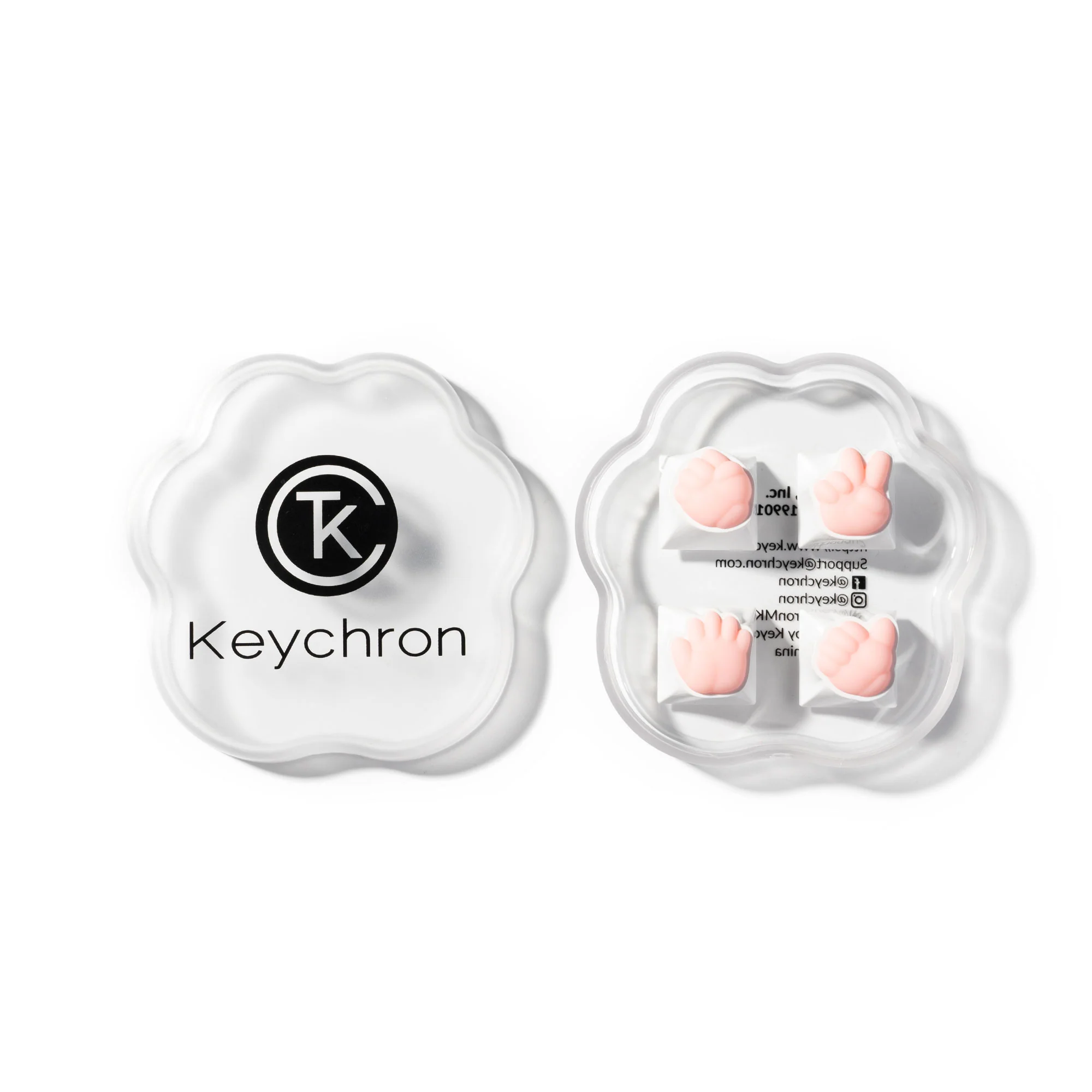 Rock Paper Scissors And Thumbs-Up Artisan Keycap - Image 3